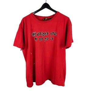Vintage 90s The Voices Told Me To Do It Comedy Graphic Shirt Size XL